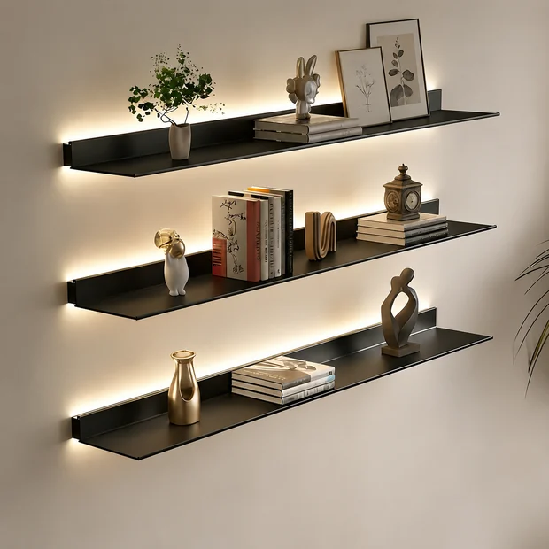 Aluminum shelf with LED module