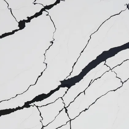 Calacatta Nero sintered stone texture