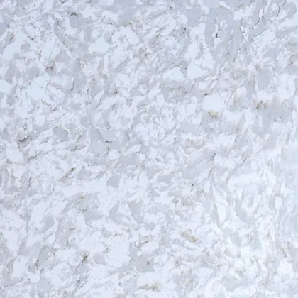 Snowflake White sintered stone texture