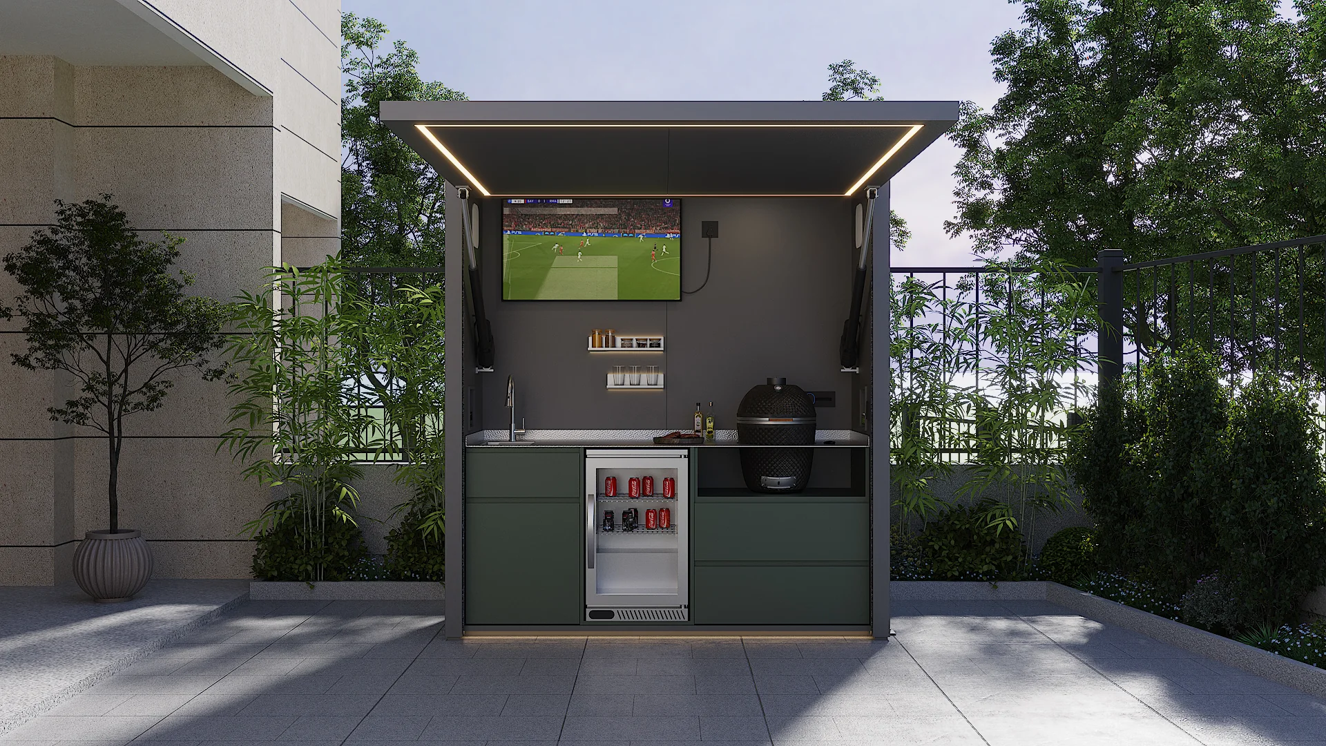 HG-M1 outdoor kitchen pod gallery image