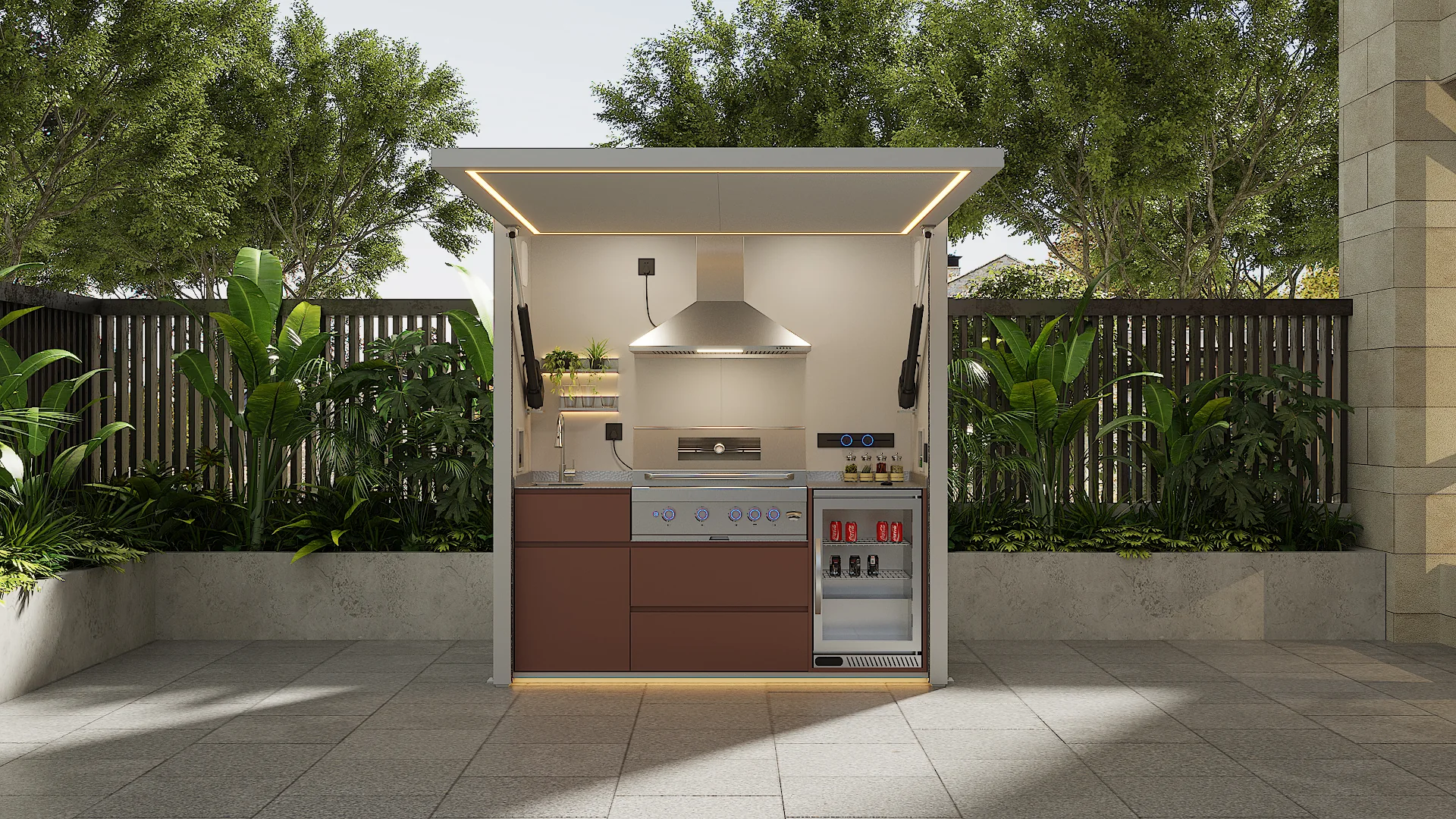 HG-M1 outdoor kitchen pod gallery image