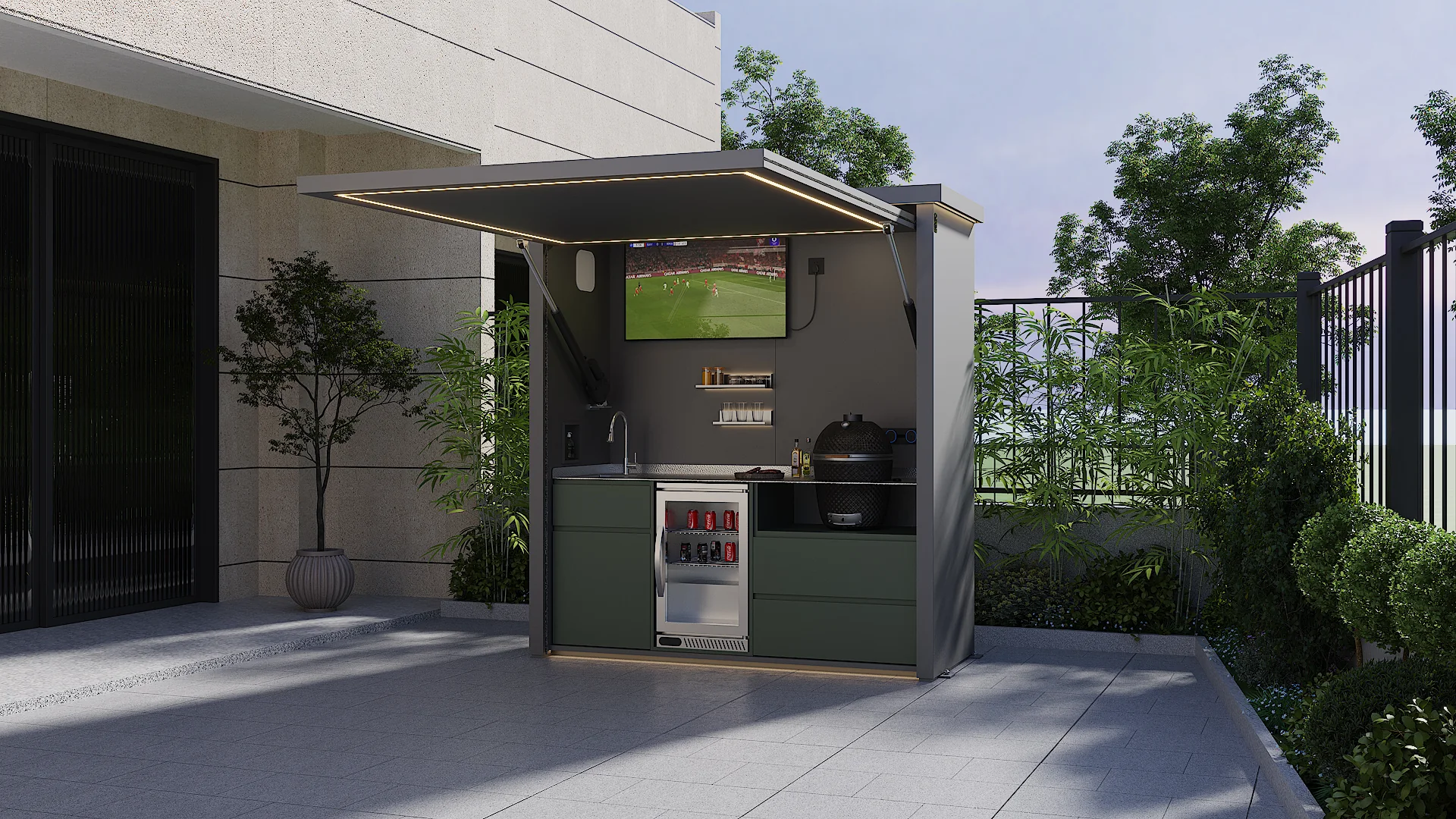 HG-M1 outdoor kitchen pod gallery image