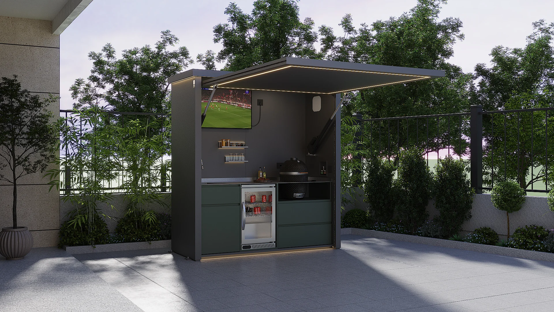 HG-M1 outdoor kitchen pod gallery image