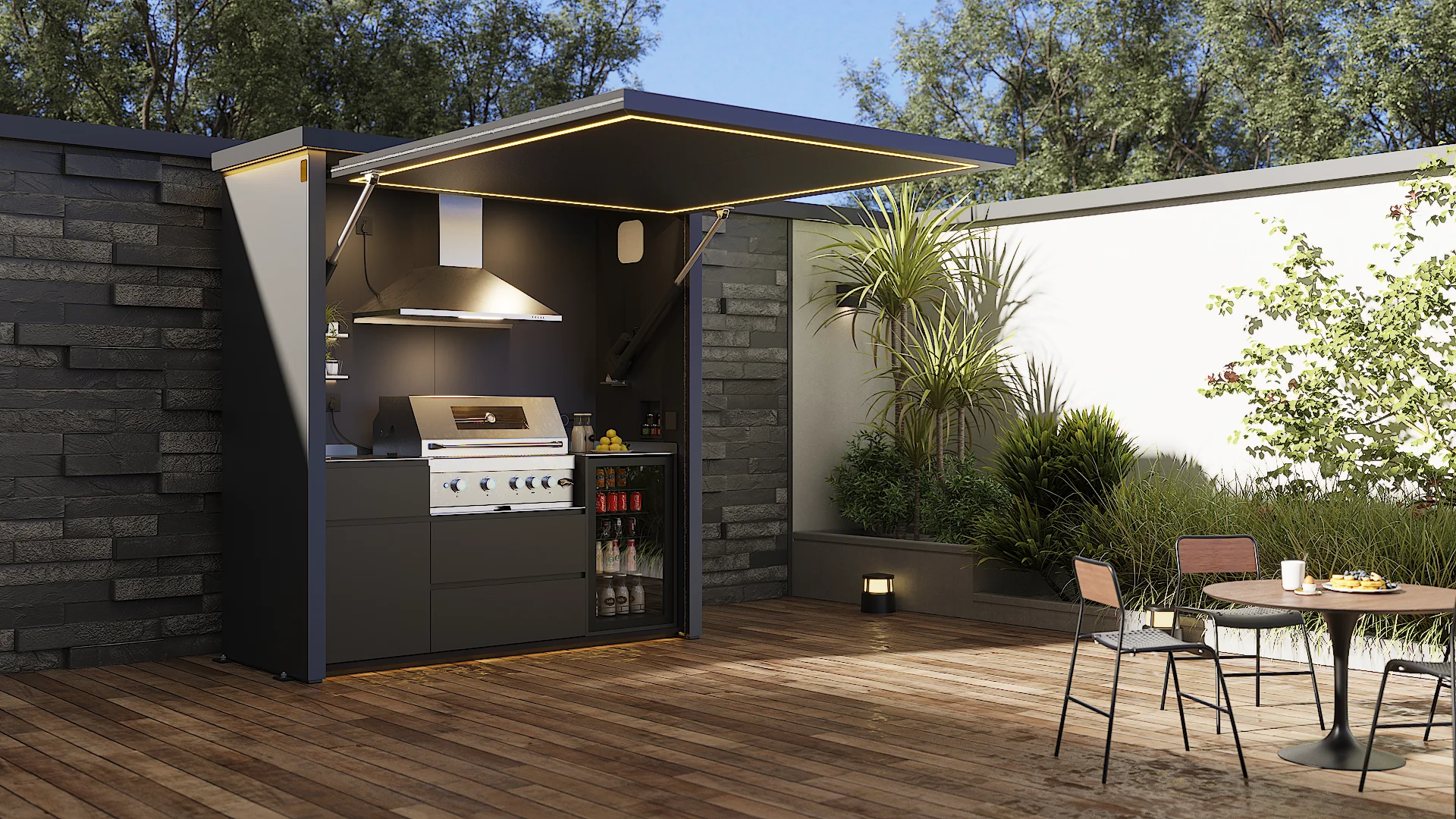HG-M1 outdoor kitchen pod gallery image