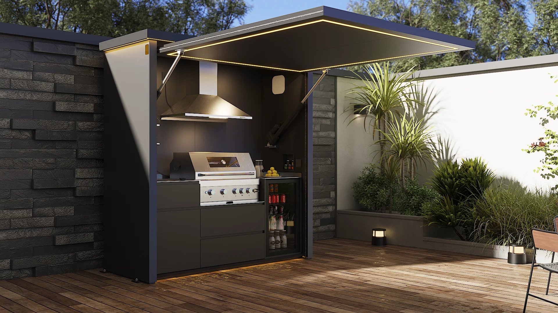 HG-M1 outdoor kitchen pod gallery image