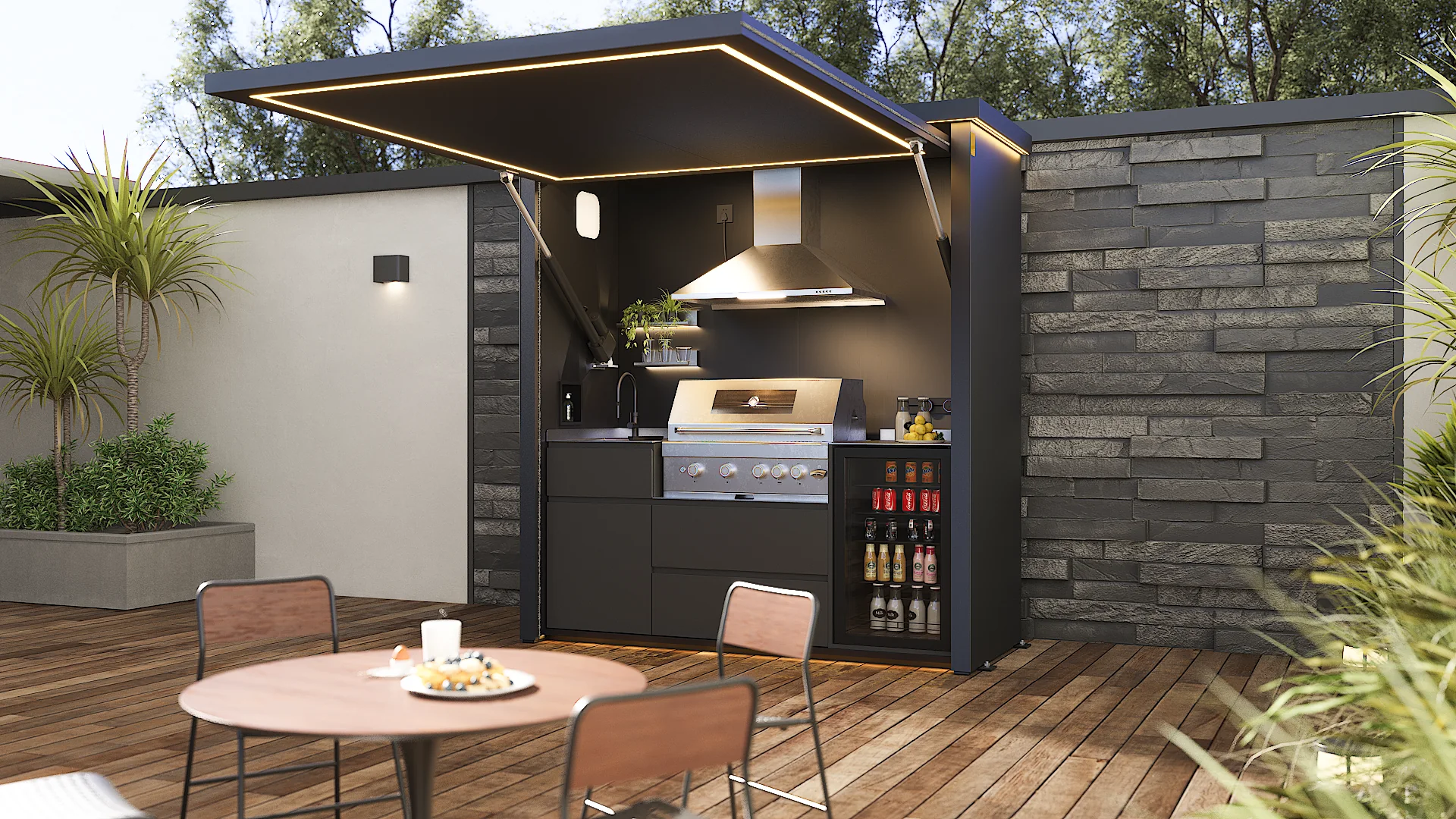 HG-M1 outdoor kitchen pod gallery image