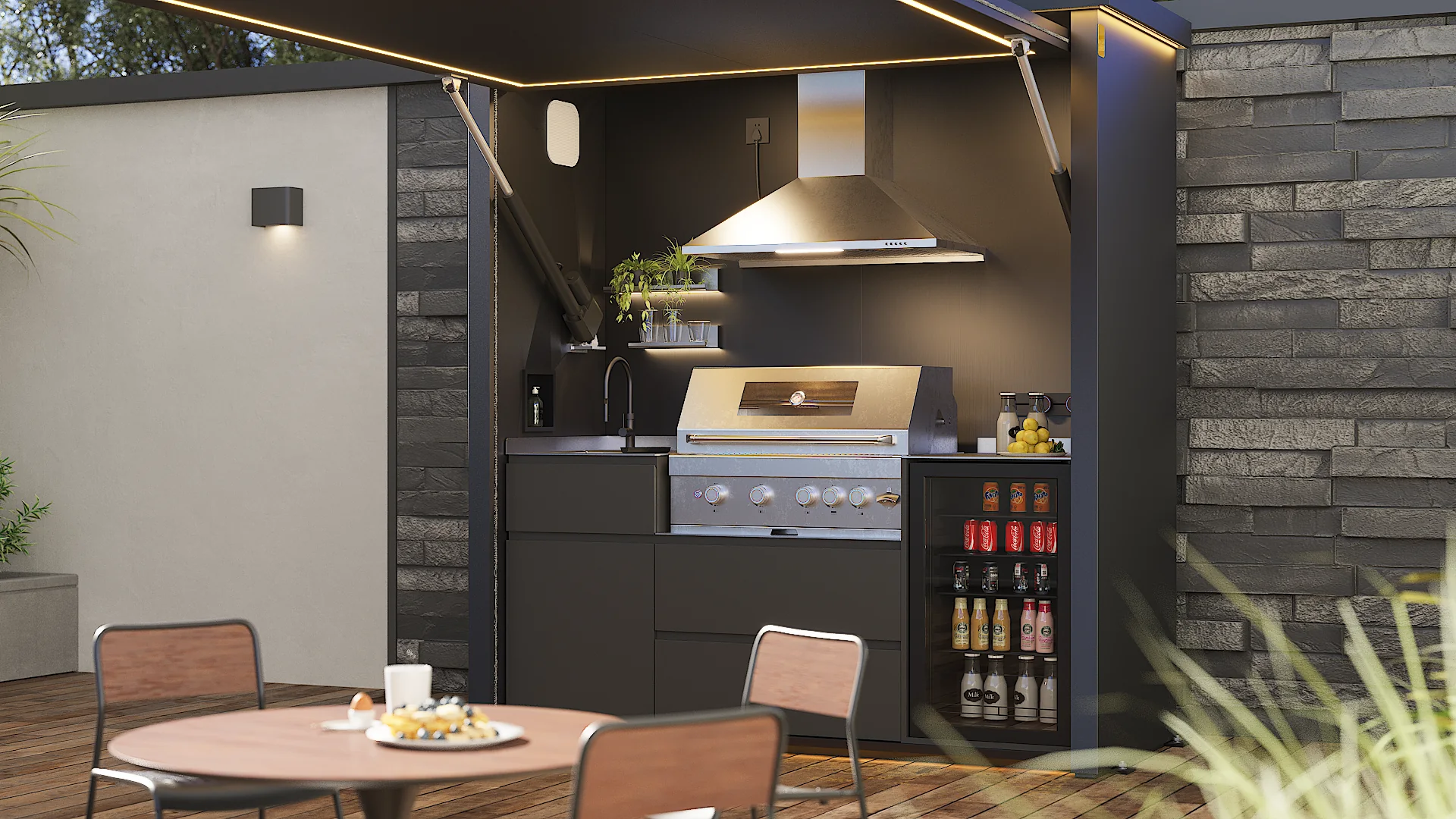 HG-M1 outdoor kitchen pod gallery image