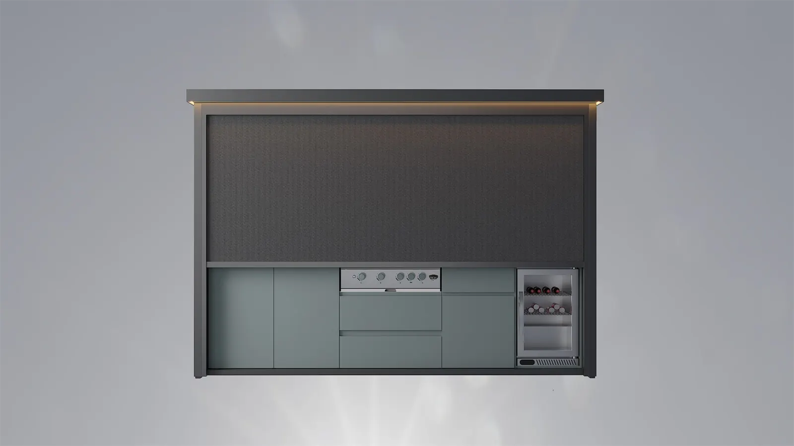 Roller Shutter Door outdoor kitchen pod gallery image