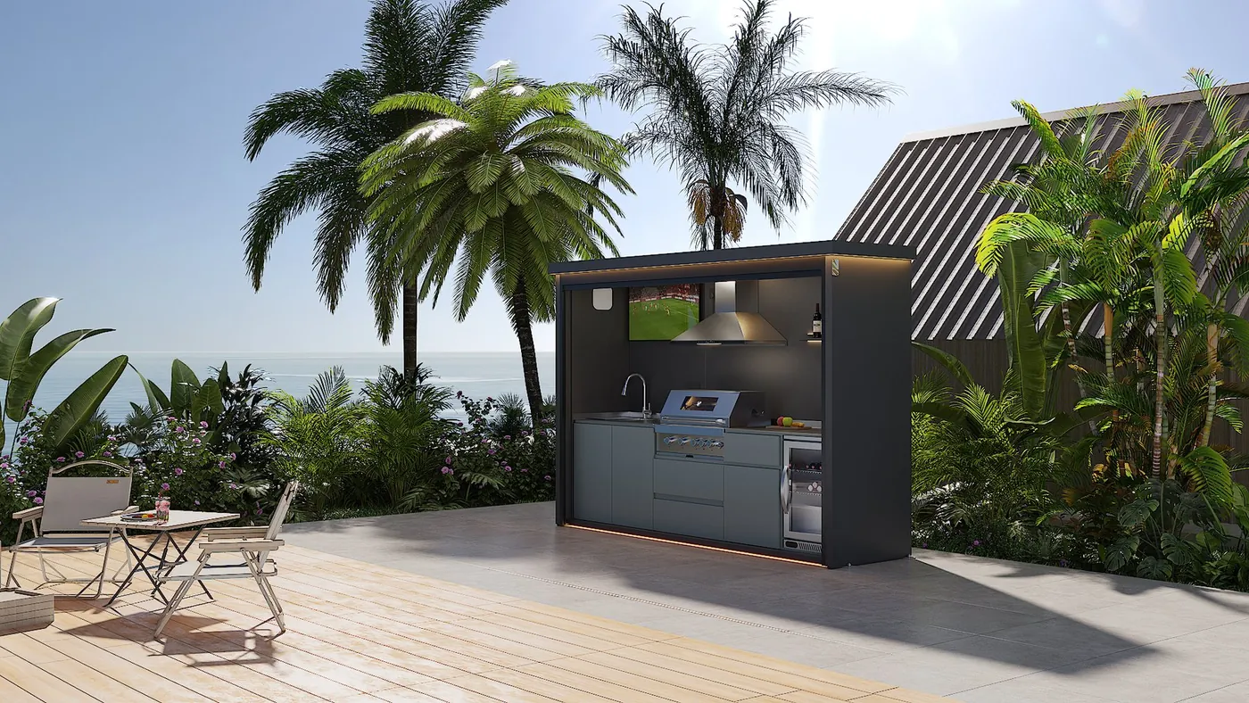 Roller Shutter Door outdoor kitchen pod gallery image