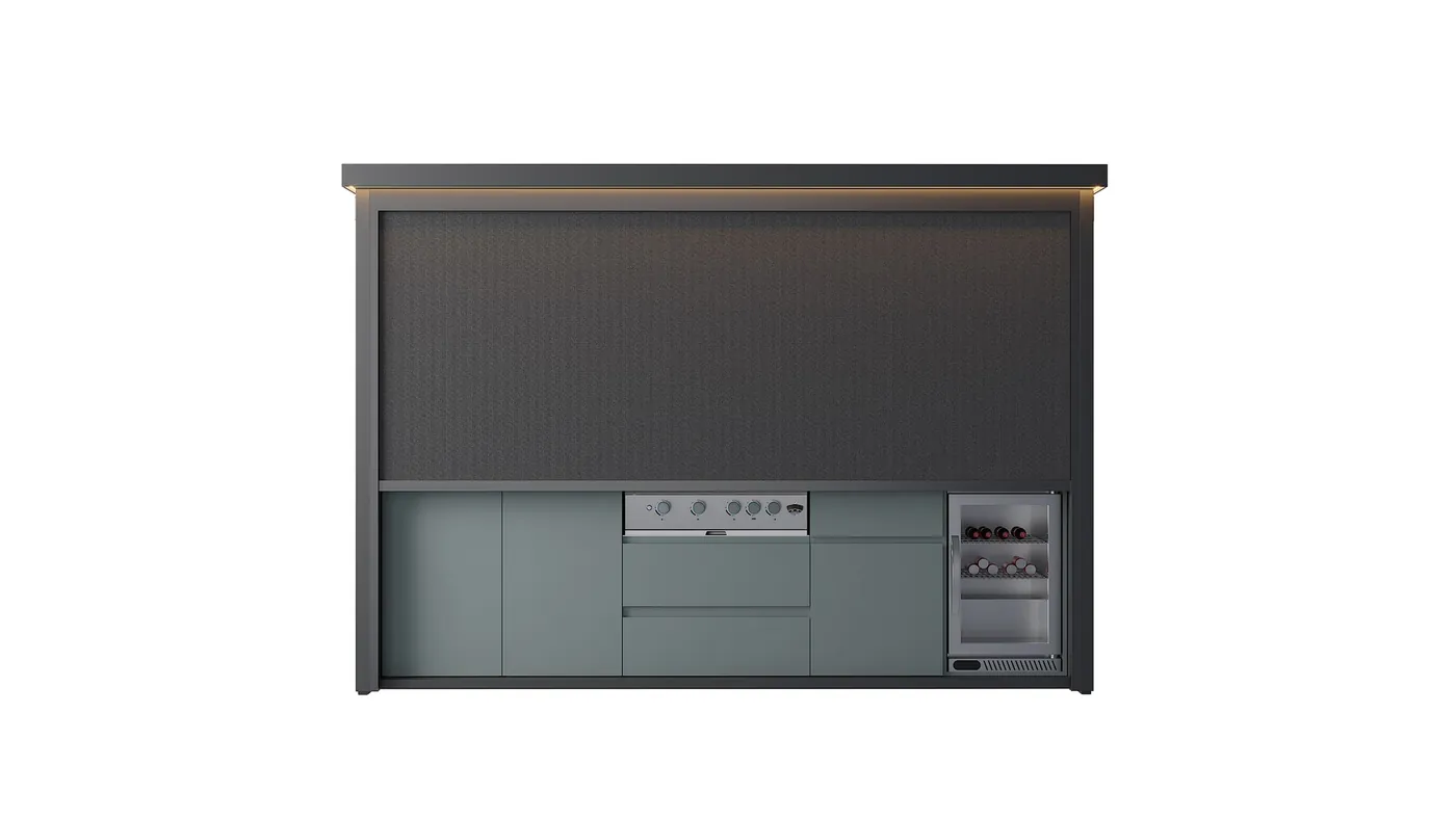 Roller Shutter Door outdoor kitchen pod gallery image