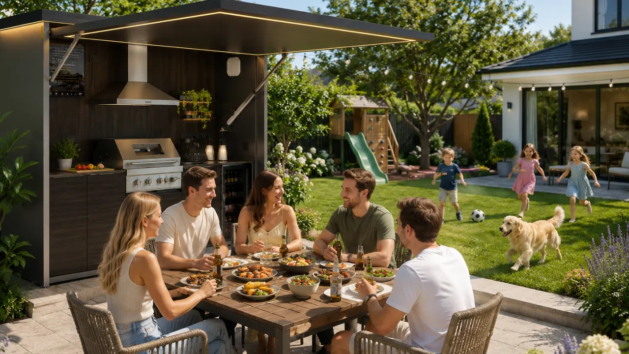 Where to Use an Outdoor Kitchen Pod: Garden, Patio, Poolside and Hospitality Spaces - H-POD Outdoor Kitchen Pod guide